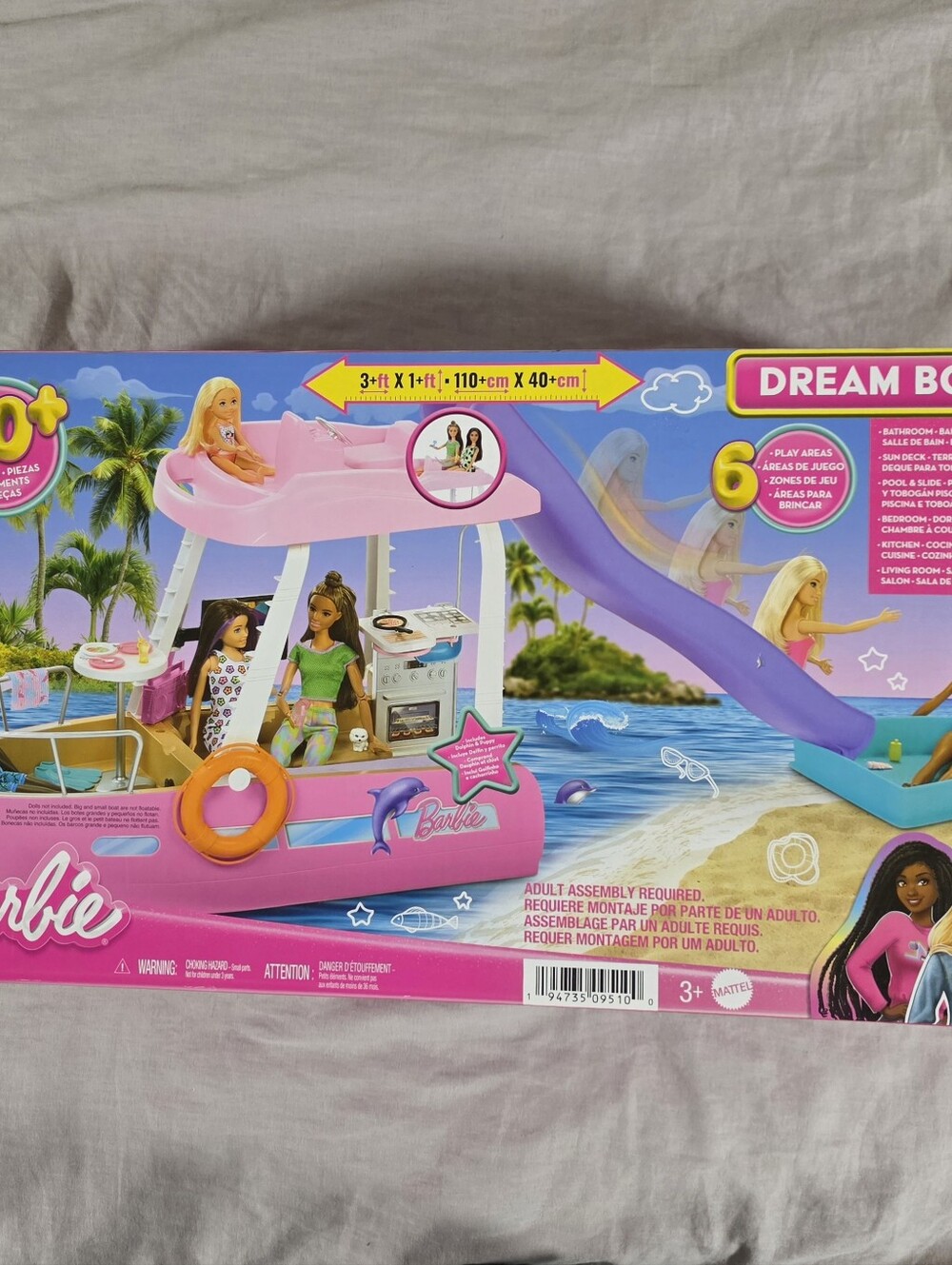 NEW Barbie Dream Boat Playset with 20+ Ocean-Themed Accessories